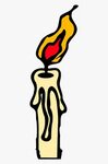 Candle Burning Clipart - Candle Clip Art , Free Transparent 