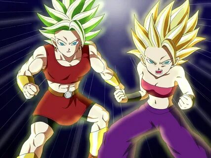 caulifla and kale dragon ball art dragon ball super dragon b