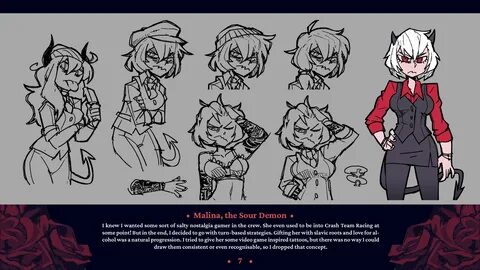 Malina Helltaker Wiki Fandom Character art, Character design