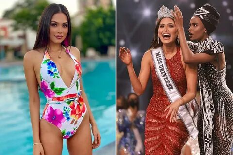 Miss Universe Andrea Meza shows off stunning figure in flora