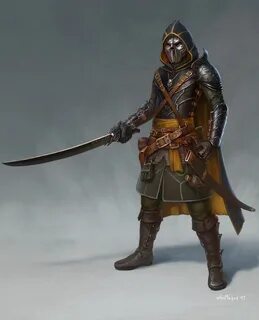 Silver Mask, Arthur Gurin Fantasy warrior, Fantasy character