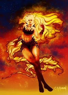 Christine Hart - M'nera, the fire elemental