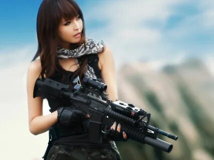 asians_girls_with_guns_m4a1_asian_girls_1024x768_wallpaper_Anime HD Wallp.....