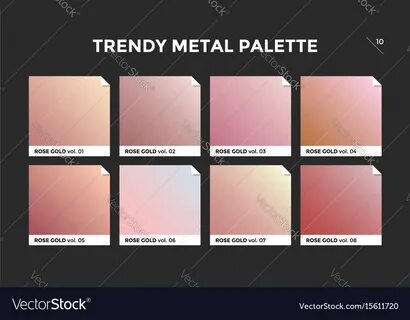 Rose gold gradient template icon Royalty Free Vector Image