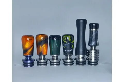 Titanium drip tip 22mm (M10 silv2)