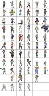 Pokemon Sun Moon trainers sprites (ongoing) by Beliot419 on 