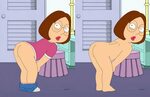 Xbooru - ass bent over family guy glasses meg griffin nude p