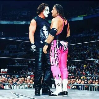 Sting and Bret Hart square off Wrestling wwe, Wrestling supe