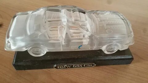 Hofbauer - lead crystal model of BMW 635csi with satin - Cat
