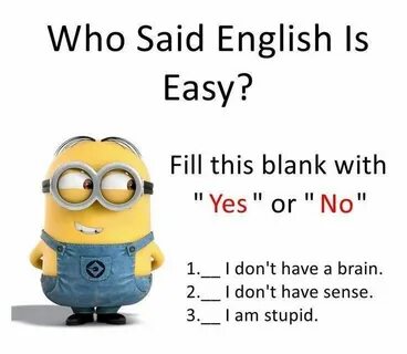 Who Said English is Easy? Funny joke quote, Exam quotes funn