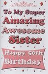 Birthday Cards, Female Relation Birthday Cards, Sister Age C