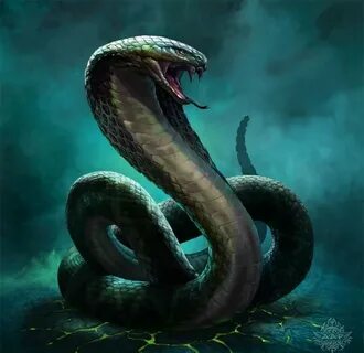 Animal Fantasía (Animal Fantasy) Snake painting, Snake art, 