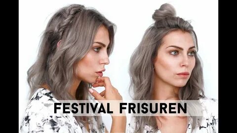 Festival Frisuren - Boho / Halboffen für mittellange Haare W