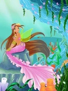 Flora Mermaid Mermaid art, Flora winx, Winx club