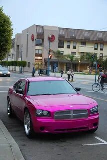 Pink Dodge Charger seen @ Fisherman's Wharf, San Francisco. 