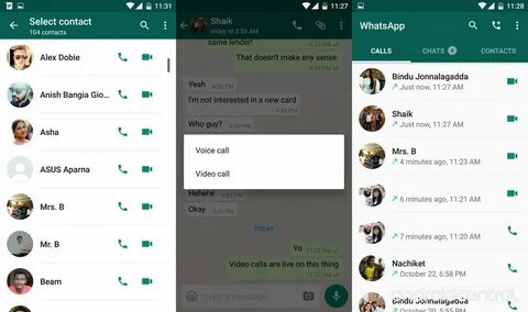 Video calls are now live on WhatsApp beta! Android app devel