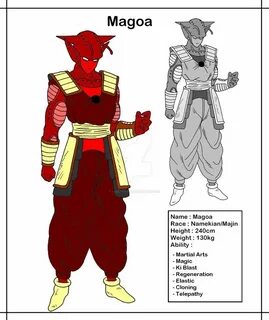 DBMX Magoa, the Namekian-Majin by Cheetah-King on DeviantArt