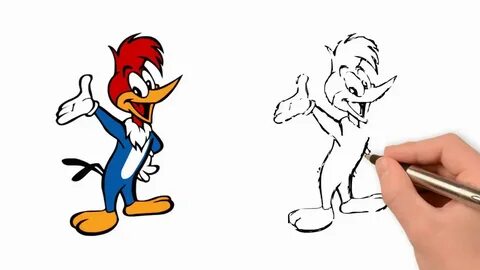 WE DRAWING How to draw woody woodpecker step by step - YouTu