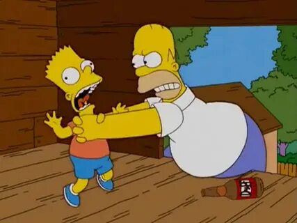 YARN (CHOKING) The Simpsons (1989) - S15E20 Comedy Video cli