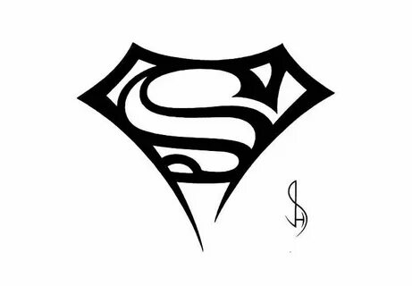 Tribal Superman Logo Tattoo Design Superman tattoos, Tribal 