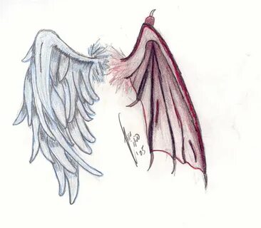 Half Angel Half Demon Drawing at GetDrawings Free download