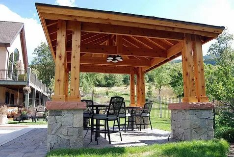 Plan For An Easy 16' x 20' DIY Solid Wood Pergola or Pavilio