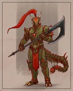 Dragonborn Knight, Peter Lin on ArtStation at https://www.ar