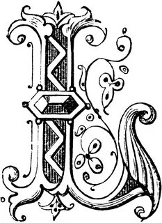 fancy letter k design - Clip Art Library