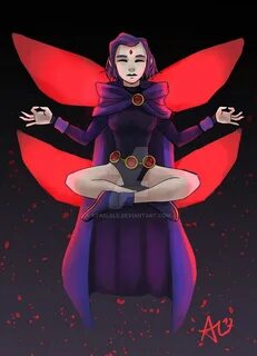 Raven (Teen Titans FanArt) by Starlele Female Comic Characters, Drawing Car...