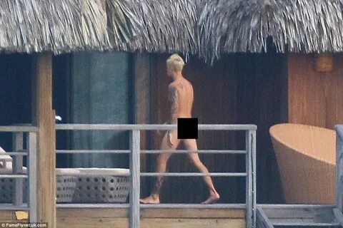 Justin Bieber goes full-frontal NAKED as he enjoys a skinny 