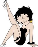 Betty Boop Lipstick Flapper Icon - Betty Boop In Black Dress