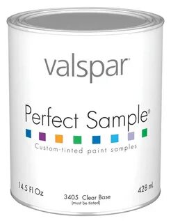 Valspar Perfect Sample 3400 Latex Paint, 1 pt, 400 sq-ft/gal