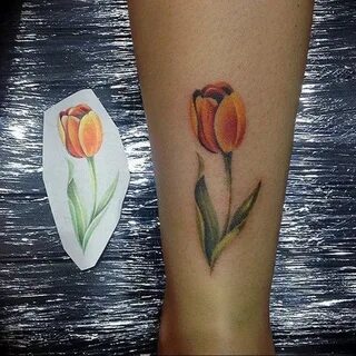 фото мини тату тюльпан 06.04.2019 № 025 - mini tattoo tulip 