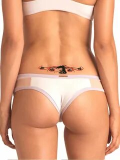 6x2 inches Qos Queen Of Spades TRAMP STAMP Temporary Tattoos