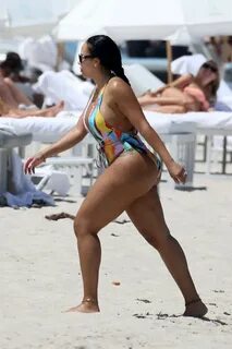 Galina Becker - In a bikini with Roman Reigns at the beach i