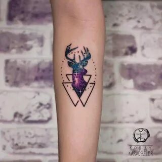 Pin by Kati Alameda on Tattoo Geometric tattoo, Deer tattoo 