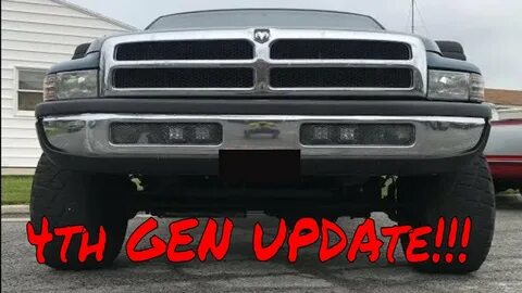 4th Gen bumper on 2nd Gen Dodge Ram - YouTube