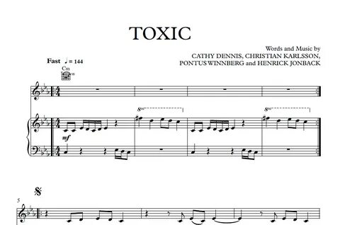 Toxic - Britney Spears Sheet Music and Midi Download - Downl