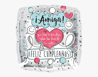 Feliz Cumpleaños Amiga, HD Png Download - kindpng