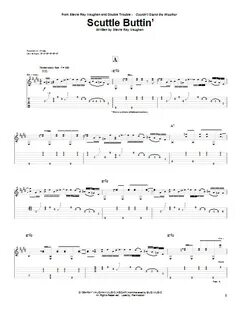 Scuttle Buttin' Sheet Music Stevie Ray Vaughan Guitar Tab