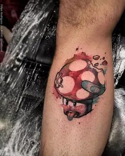 Instagram Mushroom tattoos, Gaming tattoo, Fan tattoo