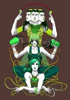 Jolyne Kujo, Hermes Costello and Foo Figthers F.F. (Mc) Jojo