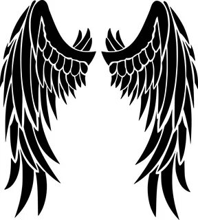 Angel wings Wings drawing, Wing tattoo designs, Winged stenc