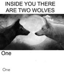 Two Wolves Meme - Quotes Resume