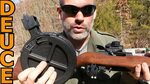 Massive Drum Mag on a Ruger 10/22 reviewed by Deuce - YouTub