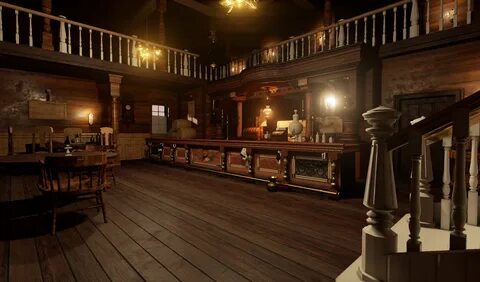 Next-Gen Red Dead inspired saloon (UE4) - polycount