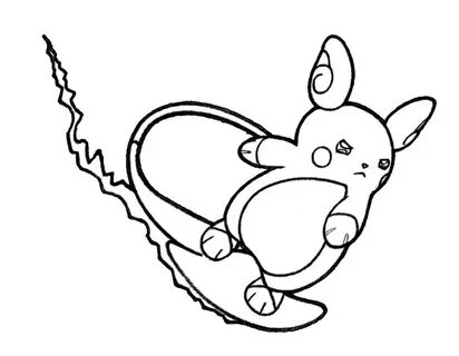 Raichu Coloring Pages - Free Printable Coloring Pages for Ki