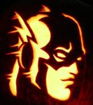 Carved Pumpkin- It is time for real pumpkins. The Flash Pump