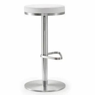 Fano White Stainless Steel Barstool TOV-K3614 - купить в Мос