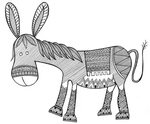 Animals Donkey Drawing by MGL Meiklejohn Graphics Licensing 